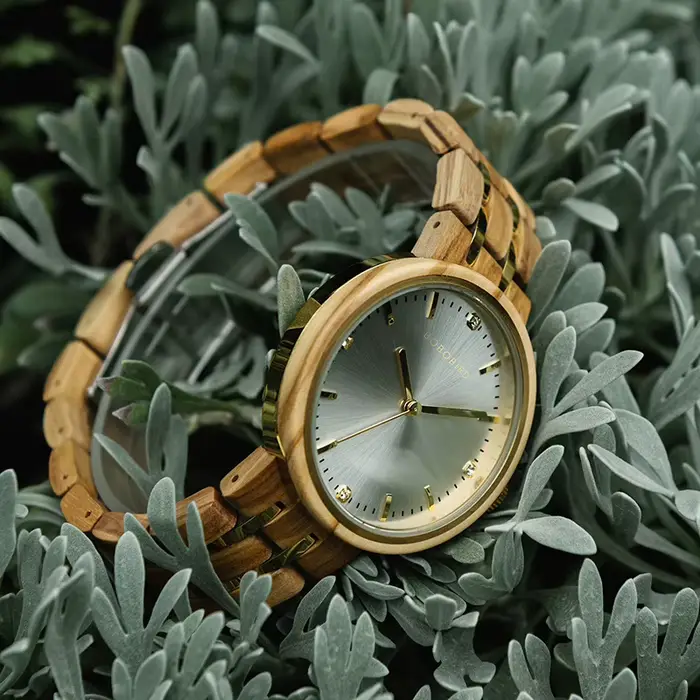 BOBO BIRD – Montre à Quartz en bois d'olive pour femmes