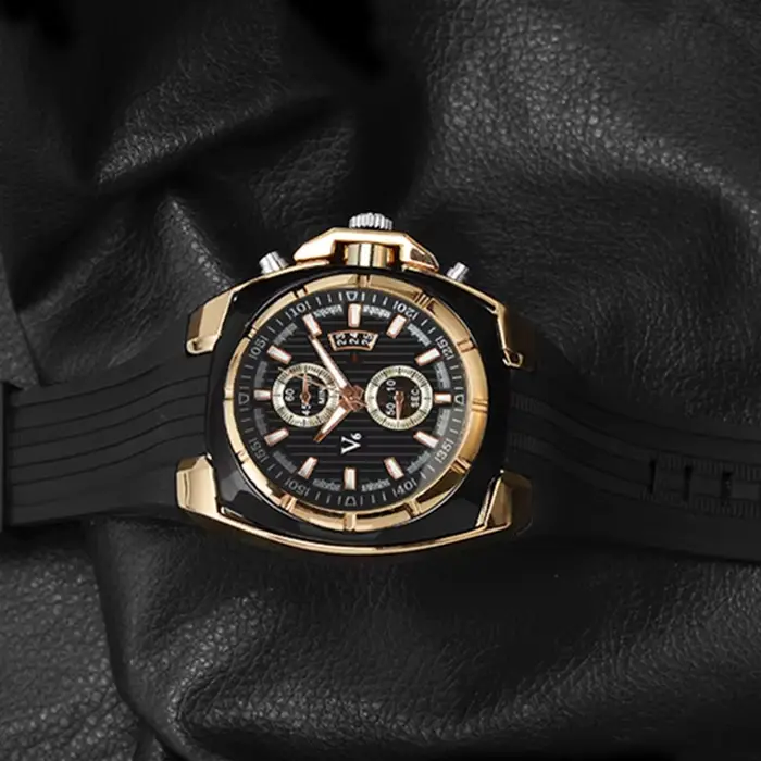 V6 marque de luxe armée montre militaire hommes