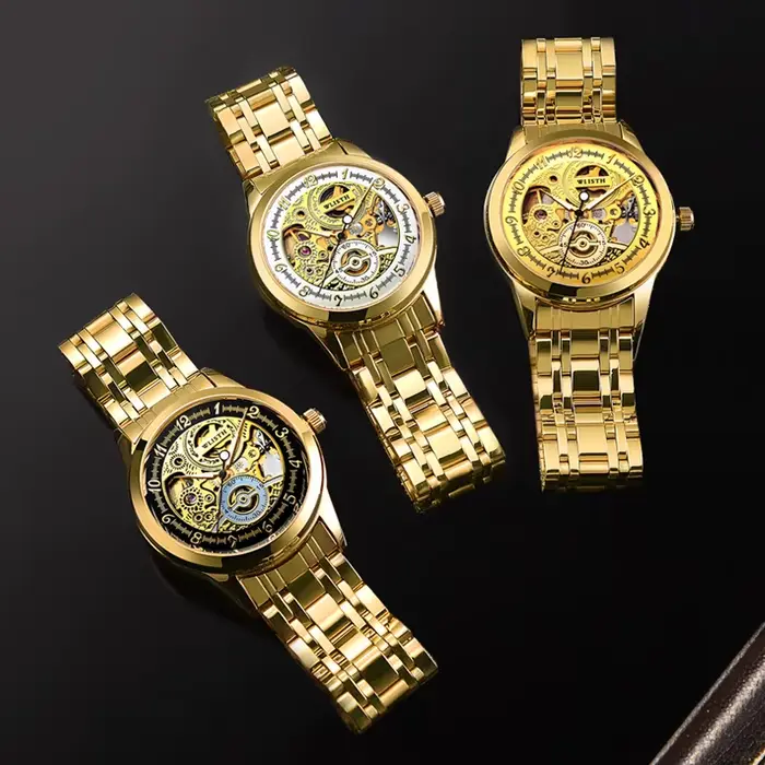 Nouvelles montres mécaniques rétro gravées