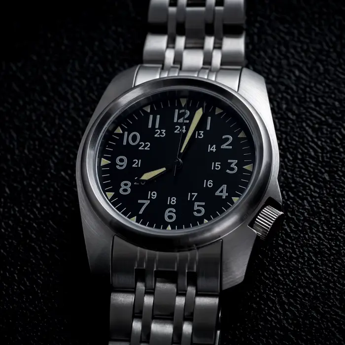 Saphir cristal hommes montres japon mouvement étanche 5Bar natation luxe affaires en acier inoxydabl
