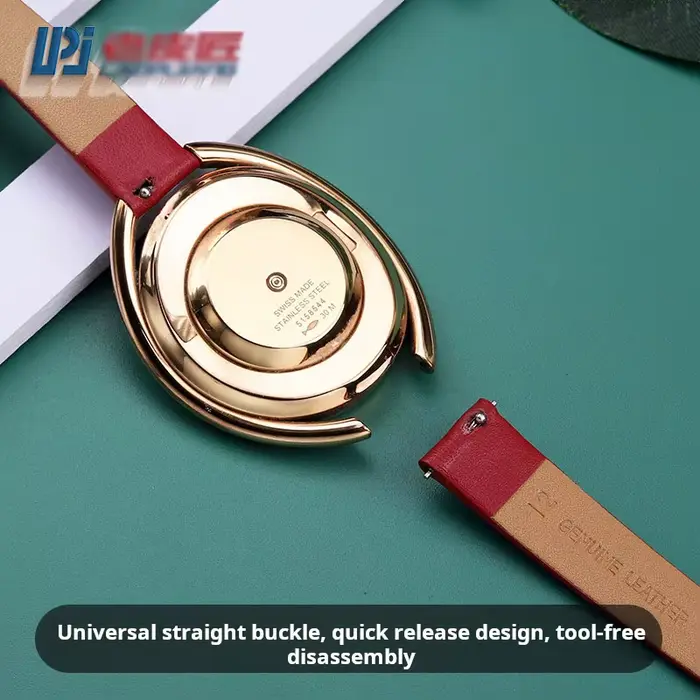 Bracelet de montre en cuir véritable pour femmes, élégant et polyvalent pour diverses occasions et styles