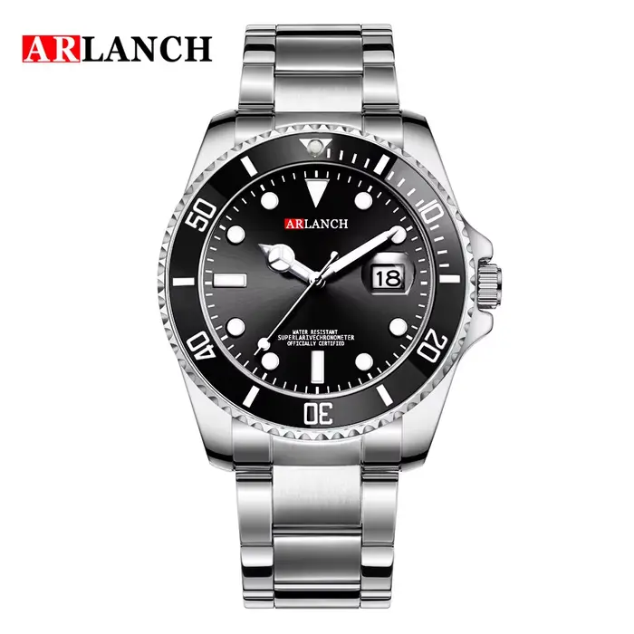 ARLANCH vente chaude hommes Quatrz montre Sport hommes montres haut de gamme de luxe étanche entière