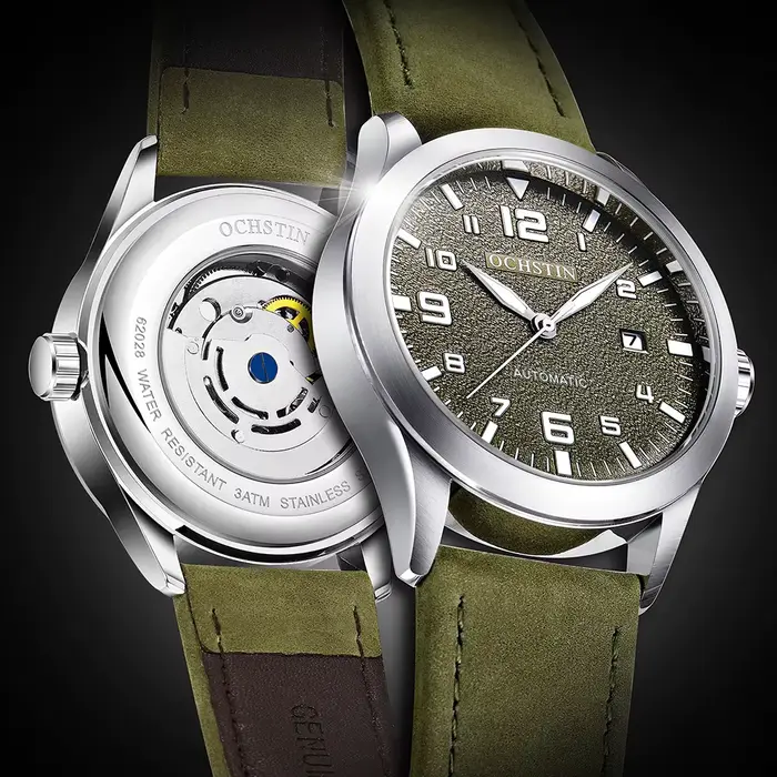 OCHSTIN hommes montre mécanique automatique de luxe tenue décontractée militaire Sports de plein air armée