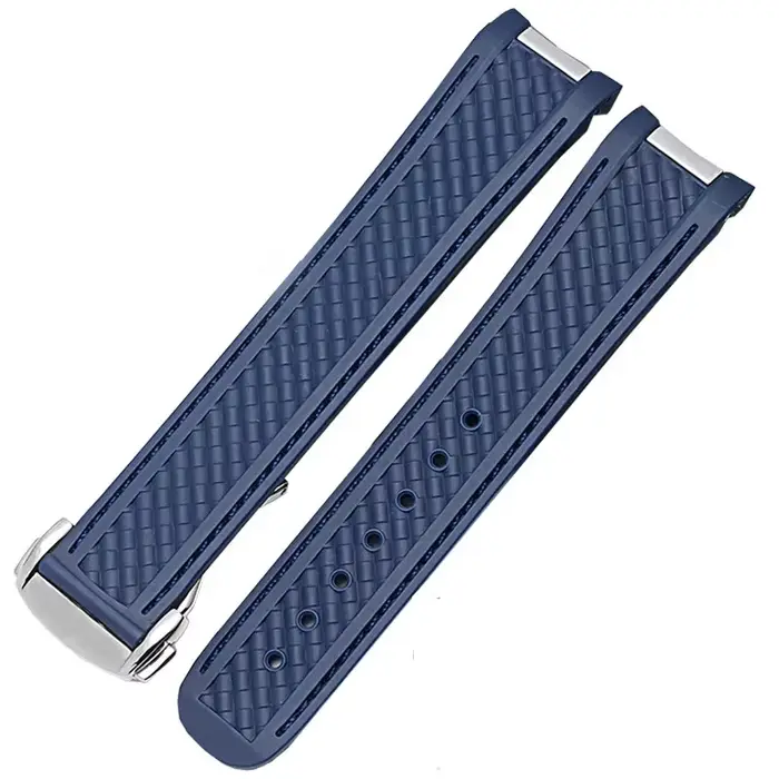 Bracelet de montre en caoutchouc de silicone souple