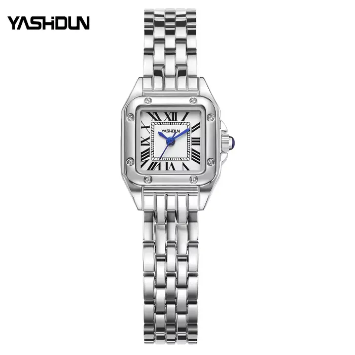 Montre pour femme YASHIDUN, montre carrée de petite taille, montre élégante, montre à quartz de peti