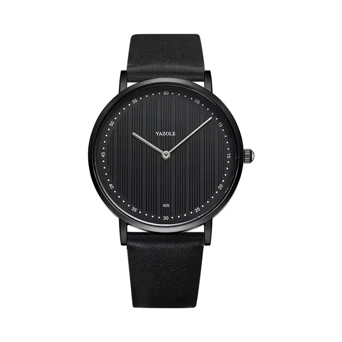 YAZOLE hommes montres haut de gamme montres de luxe pour hommes décontracté Simple en cuir montres à