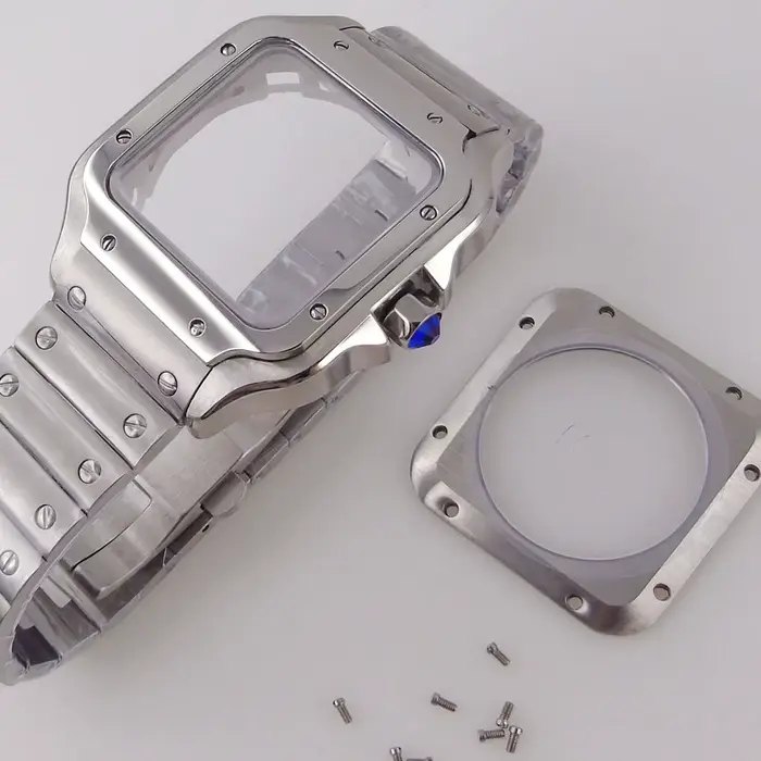 Accessoires de montre bicolores en acier inoxydable 316L
