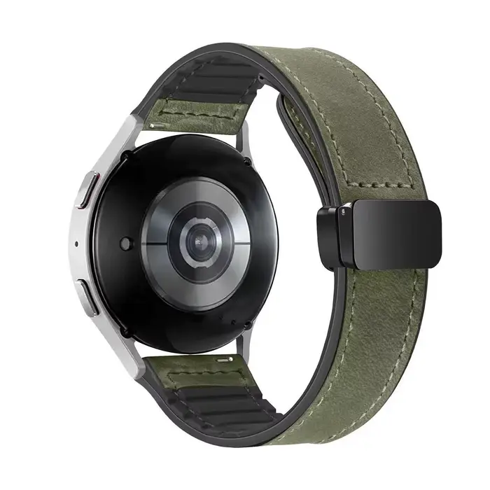 Bracelet en cuir et Silicone de 22mm, pour montre connectée OnePlus Watch 3 2R 2, Bracelet magnétiqu