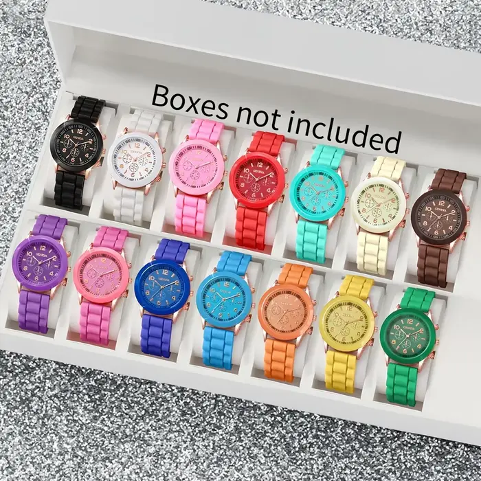 Ensembles de montres RUNERR à quartz colorées pour femmes avec 14 pièces styles fashion et casual occasions quotidiennes et spéciales