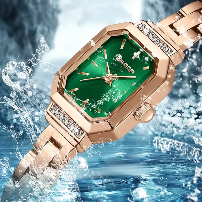Nouvelle montre pour femme à la mode avec Bracelet en or Vintage et luxe