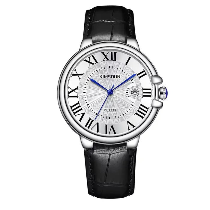 Montre Homme 2026 de Marque, Montre Business Haut de Gamme Transparente Étanche avec Bracelet en Cui