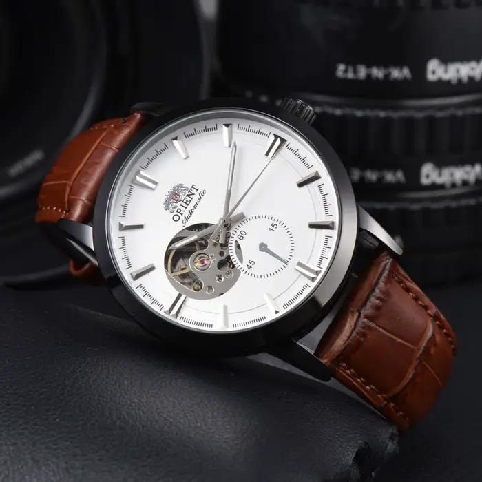 DFDG Orient Double Lion Sport Montre mécanique automatique avec fonction complète, heure mondiale, b