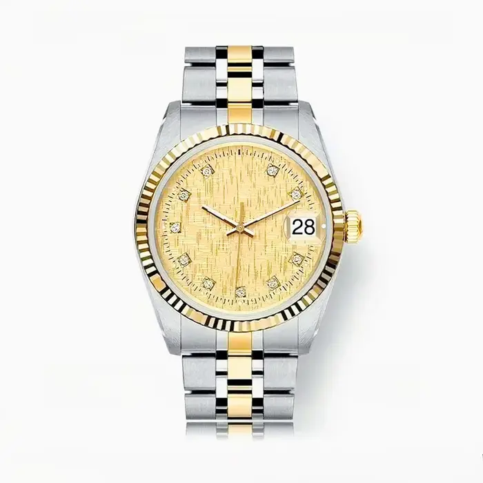 Montres mécaniques automatiques de luxe pour hommes, personnalisées, neuves, élégantes, noires et bl