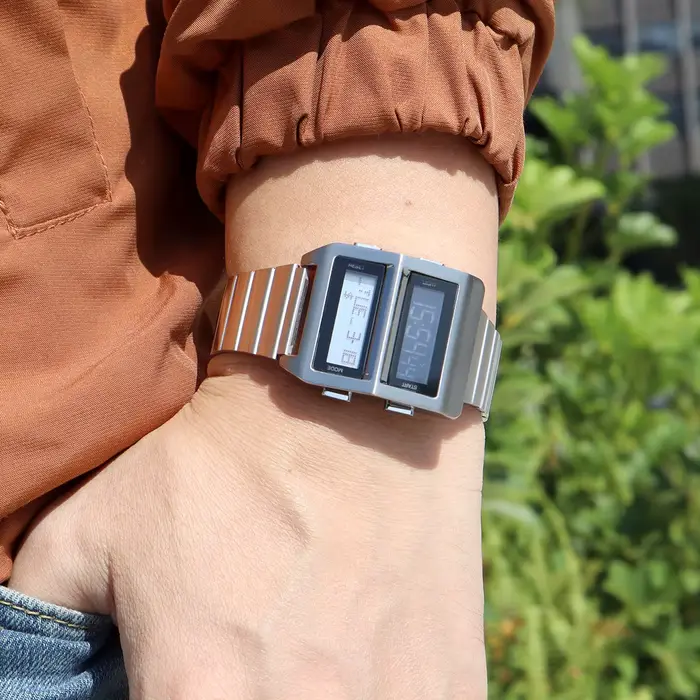 MEGIR rétro Cyberpunk pilote montre électronique pour hommes montre-bracelet de sport avec mouvement