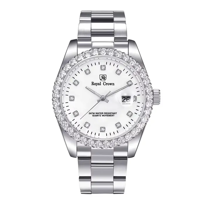 Royal Crown-Montre à Quartz pour Femme, Horloge Japonaise Fine, Bracelet Tendance, Bijoux Coquillage