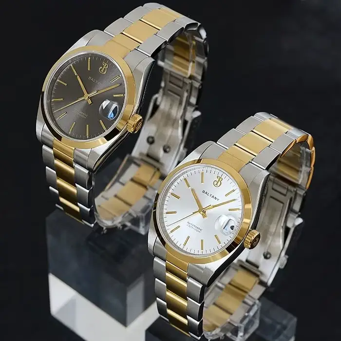 Montre automatique BALTANY pour hommes, saphir plongeur, résistante à l'eau 10ATM, mouvement NH35, élégante et robuste pour diverses occasions
