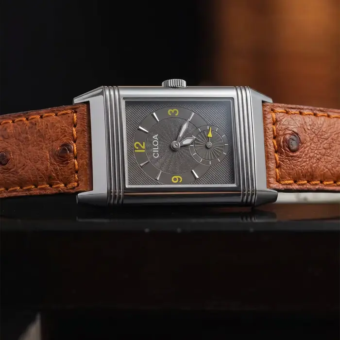 Montre-bracelet CILOA Quartz Carrée Rétro Élégante pour Homme Occasions Spéciales