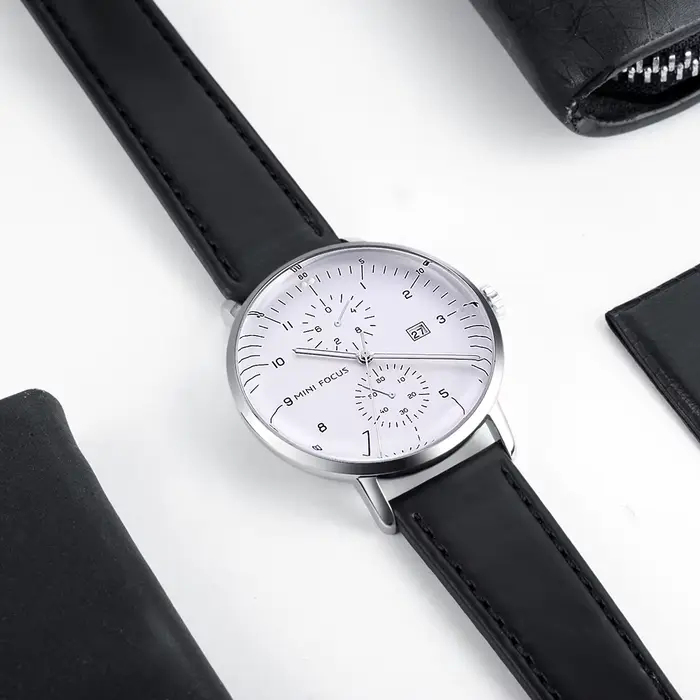 Nouvelles Montres Chronographes à Quartz 2026 pour Hommes – Montre-Bracelet de Luxe Tendance avec Bracelet en Cuir