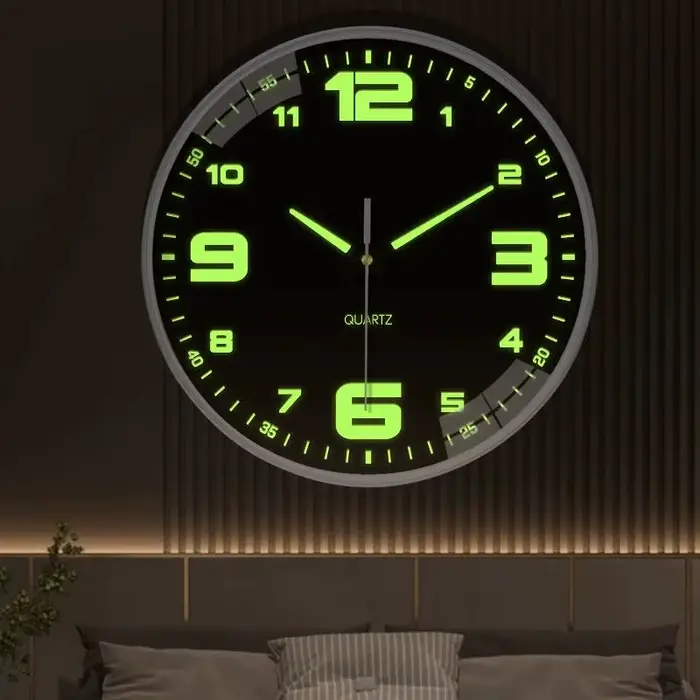 Horloge à Quartz lumineuse 8 pouces 20cm