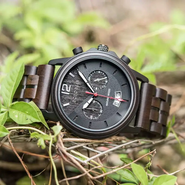 Montres en bois faites à la main pour hommes
