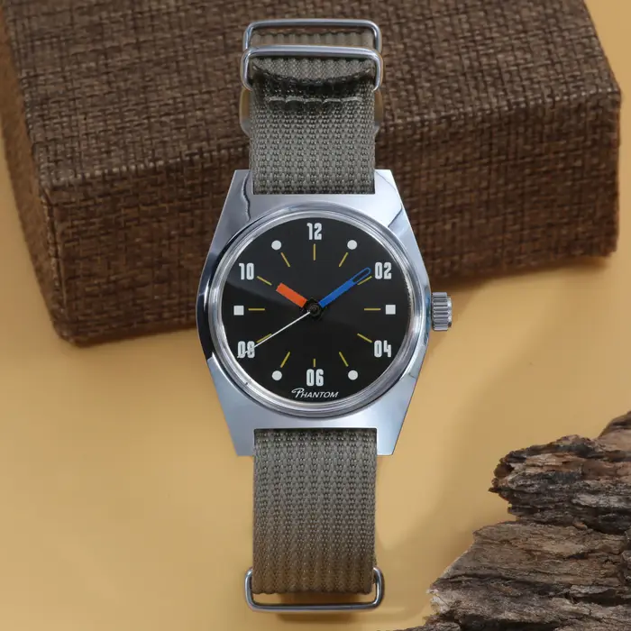 Montre mécanique à vent manuel pour hommes