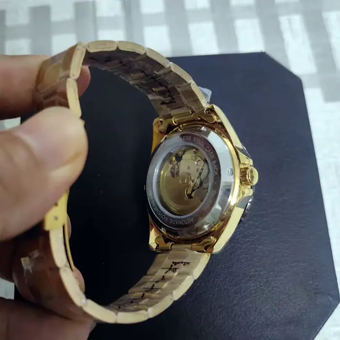 Forsining luxe hommes montres mécaniques Concept de mode cadran décoratif décontracté militaire sport montre-bracelet