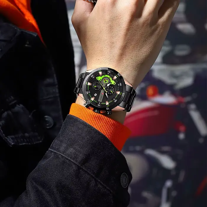 Montres en acier inoxydable pour hommes
