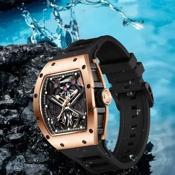 SAPPELEZ À LA DÉFIANCE : Montre-bracelet haut de gamme RMI White Label à mouvement automatique Modèle 5 – Cadeau de collection pour les passionnés de montres