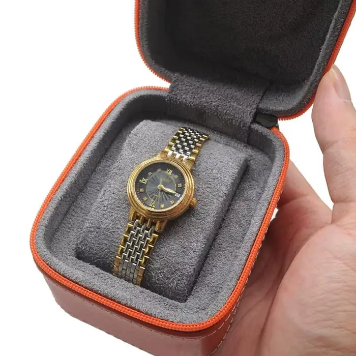 Montre de voyage de luxe pour étui, montre-bracelet étanche, organisateur de rouleau en cuir PU pour montre-bracelet, affichage de bijoux Commercial G