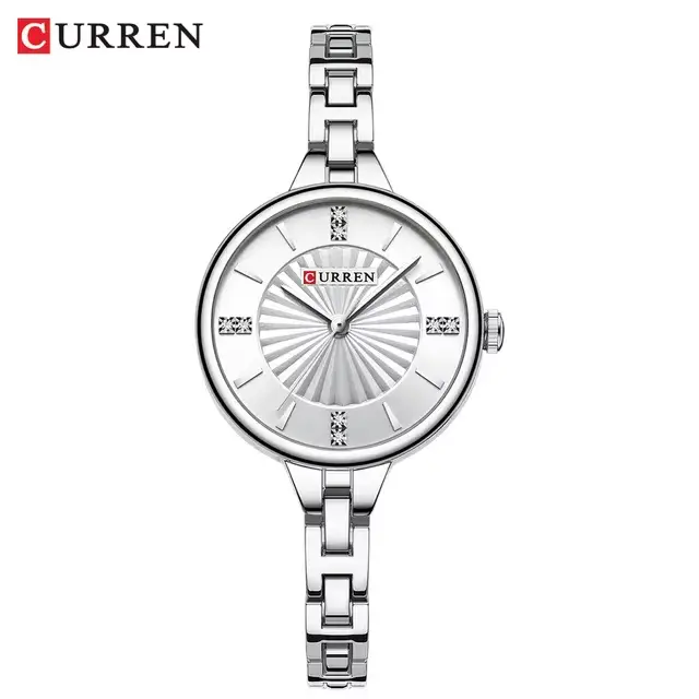 CURREN 9097 montre à Quartz décontractée pour femmes élégant Design Simple étanche bracelet en acier