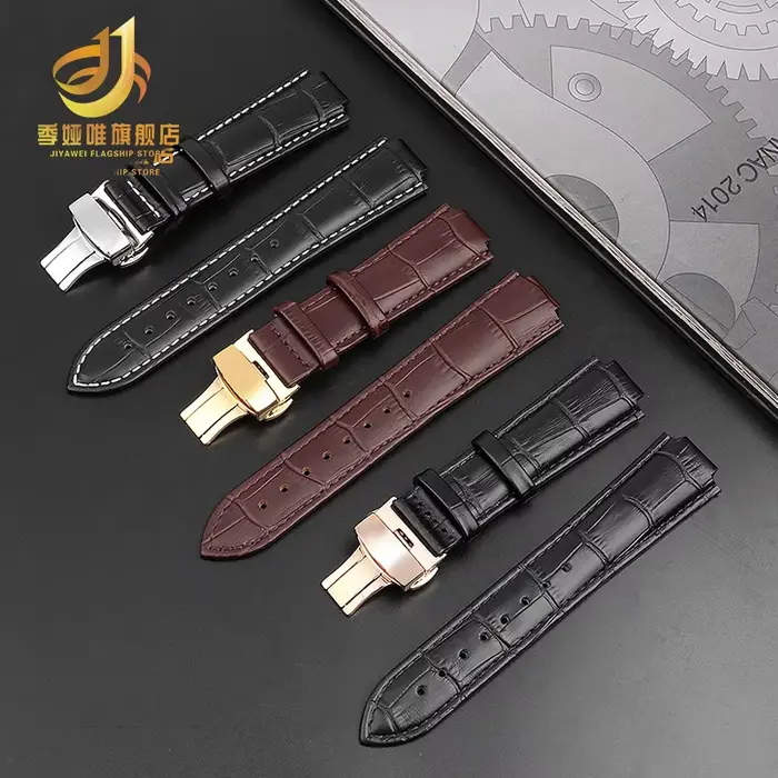 Bracelet de montre Trident en cuir véritable pour hommes et femmes occasions spéciales sport élégance robustesse
