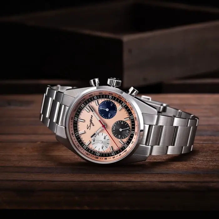 Montre SUGESS édition limitée avec mouvement Seagul ST1903 pour homme occasionnels spéciaux résistante à l'eau et chronographe lumineux