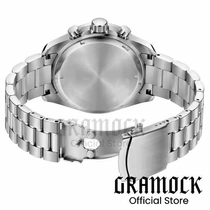 Montre multifonction à quartz VK63A pour homme résistante à l'eau avec affichage de la vitesse et de la phase de la lune occasions spéciales et quotidiennes