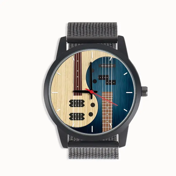 JEBass-Montre-bracelet à quartz pour hommes