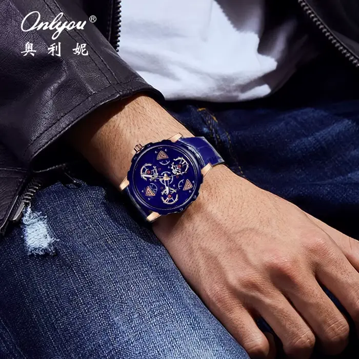 Onlyou – montre à Quartz authentique pour hommes d'affaires
