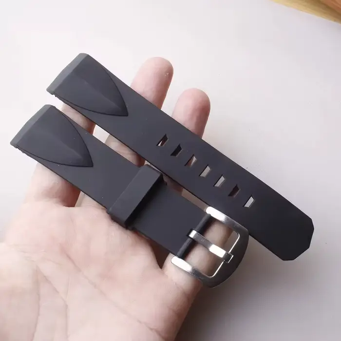 22mm 24mm Bracelet de montre en Silicone en caoutchouc Bracelet de montre de Sport pour Corum amiral