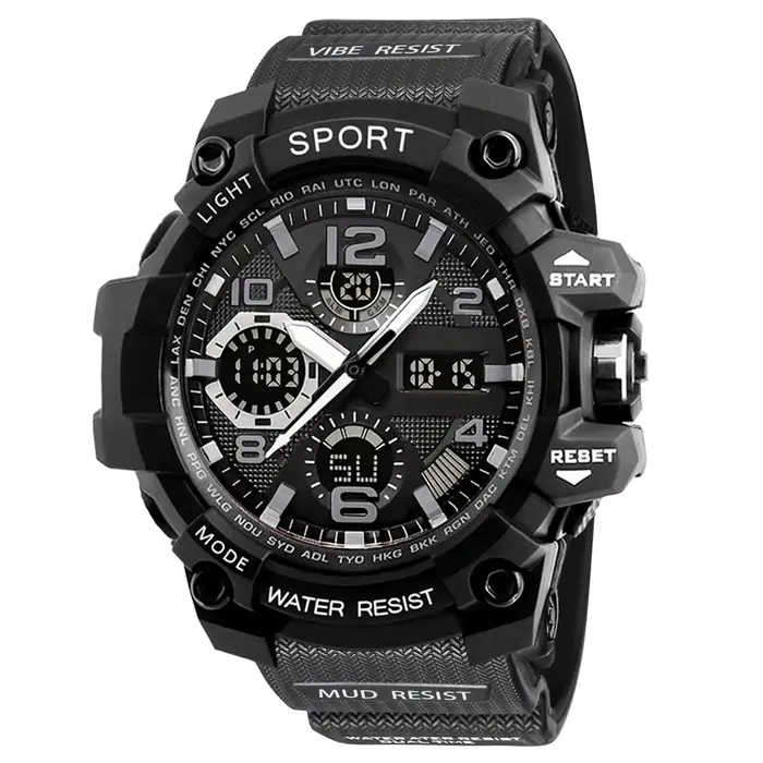 Montre à grand cadran pour hommes à la mode