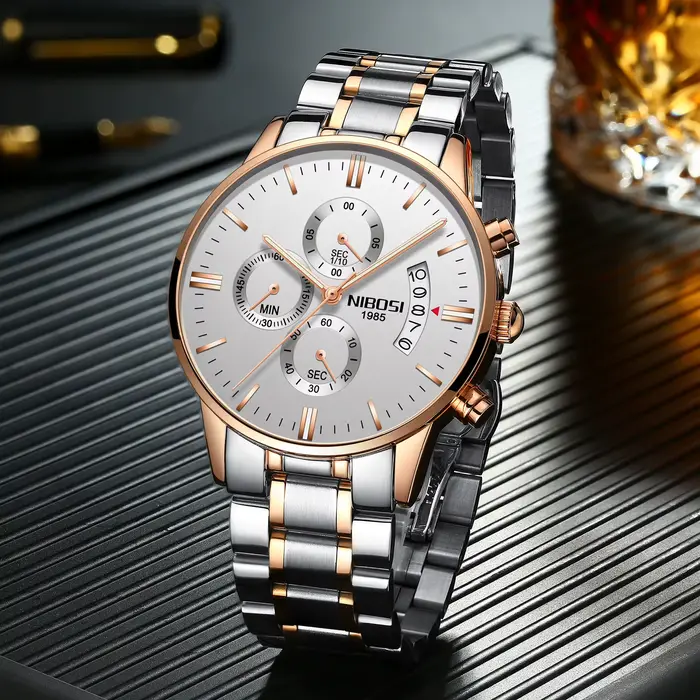 NIBOSI hommes montres de luxe haut marque Relogio Masculino célèbre