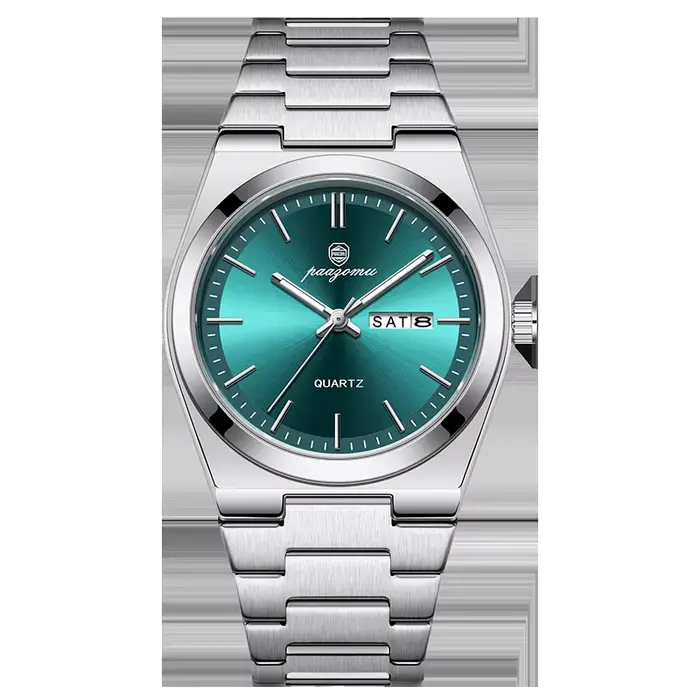 Montre élégante PAAZOMU pour femmes résistante à l'eau avec affichage de la date et de la semaine pour diverses occasions spéciales