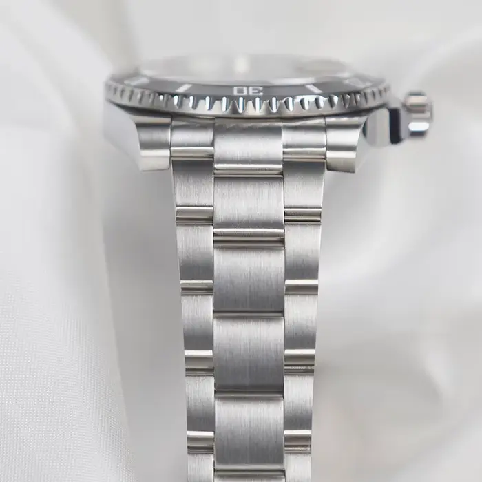 Cronos Sub Diving Montre mécanique automatique pour homme sans date PT5000 Bracelet brossé Lunette en céramique Étanche 200m Fermoir réglable L6005
