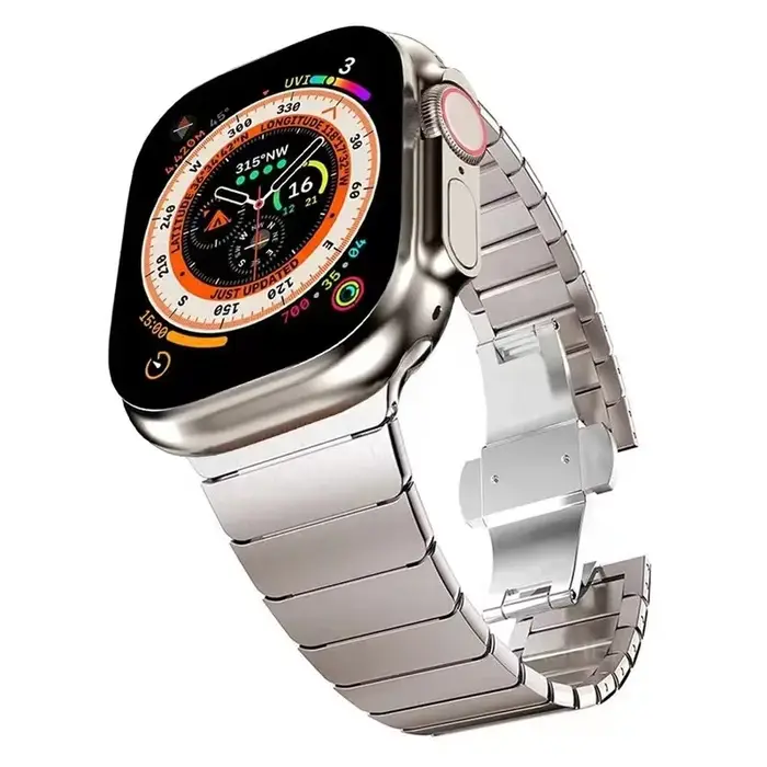 Bracelet à Maillons Métalliques pour Apple Watch