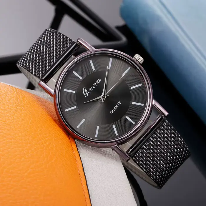 Montre à quartz de luxe pour femme, horloge, montre-bracelet, 2024
