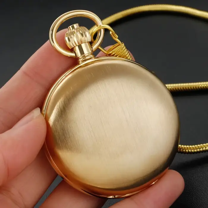 Montre de poche mécanique manuelle en cuivre antique steampunk pour homme et femme occasions spéciales cadeau vintage
