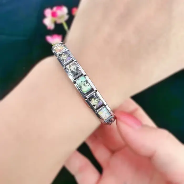 Bracelet à breloques en acier inoxydable style classique unisexe motif animal de compagnie pour femmes et hommes occasions spéciales