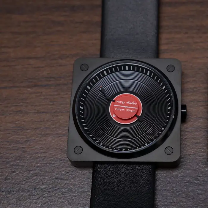 Montre à quartz en vinyle SKU pour homme