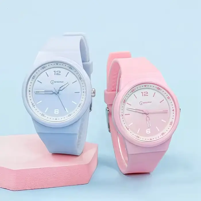 Montres à Quartz rose pour enfants