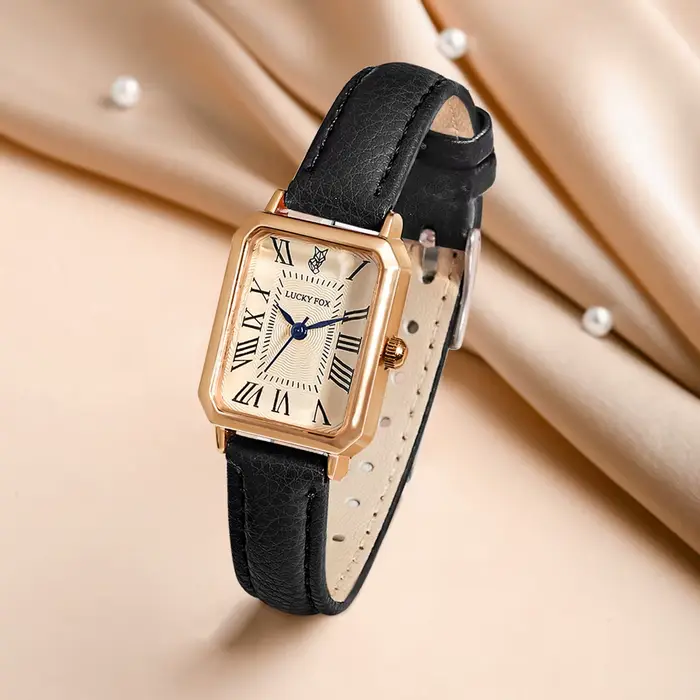LUCKY FOX 2 pièces coffret cadeau de luxe léger montre Bracelet Simple et à la mode montre à Quartz 