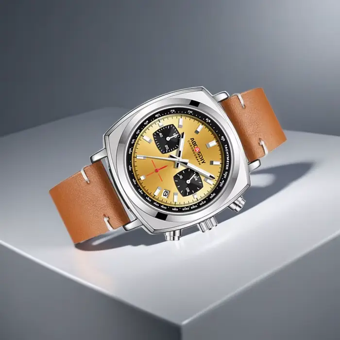 Nouvelles Montres Carrées 2026 pour Hommes – Chronographe Quartz Multifonctionnel à Trois Cadrans et Six Aiguilles