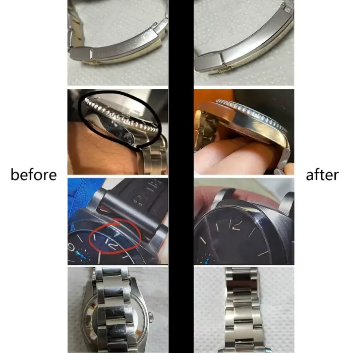Dissolvant de rayures pour montres et bijoux