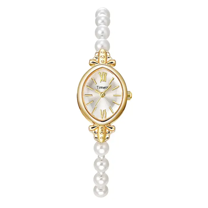 Montre à mouvement à quartz élégante, romantique, rétro et simple